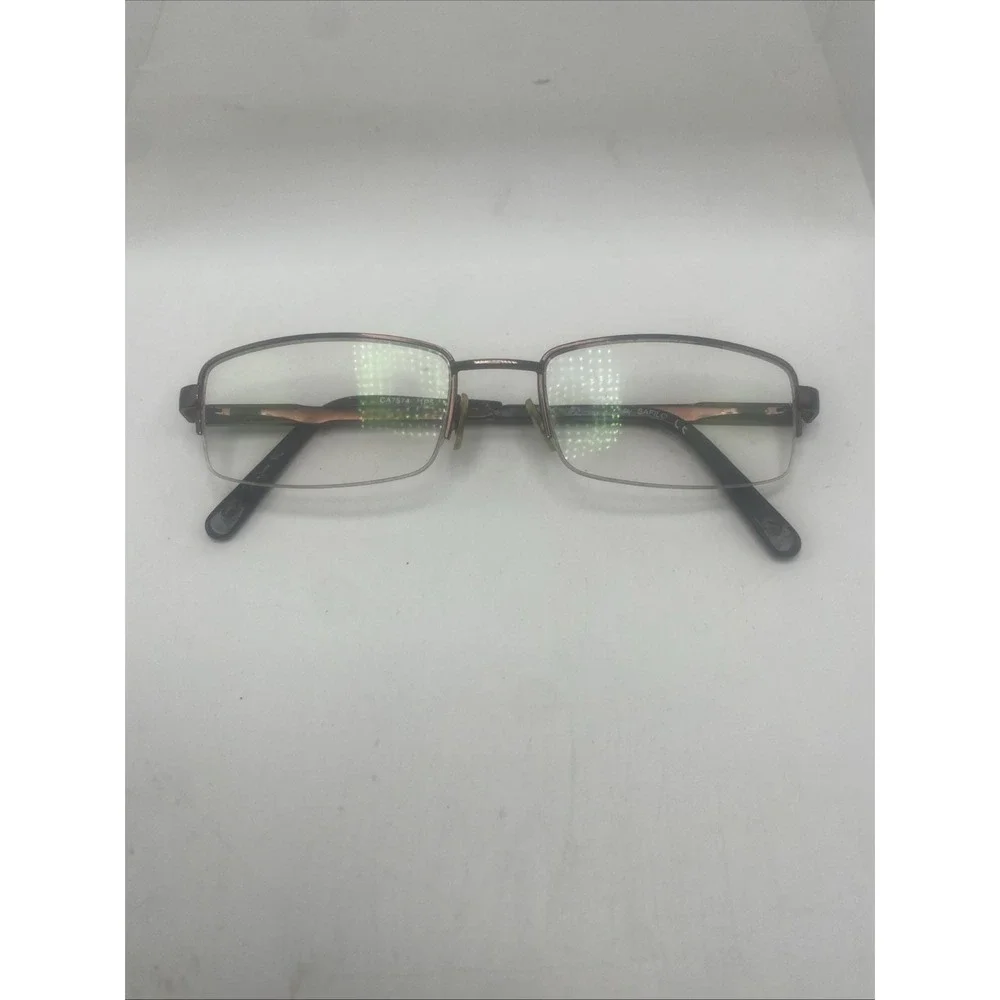 Carrera Eyeglasses FRAMES ONLY CA7574 Half Rim 145 Black 278 Safilo Porsche Car
